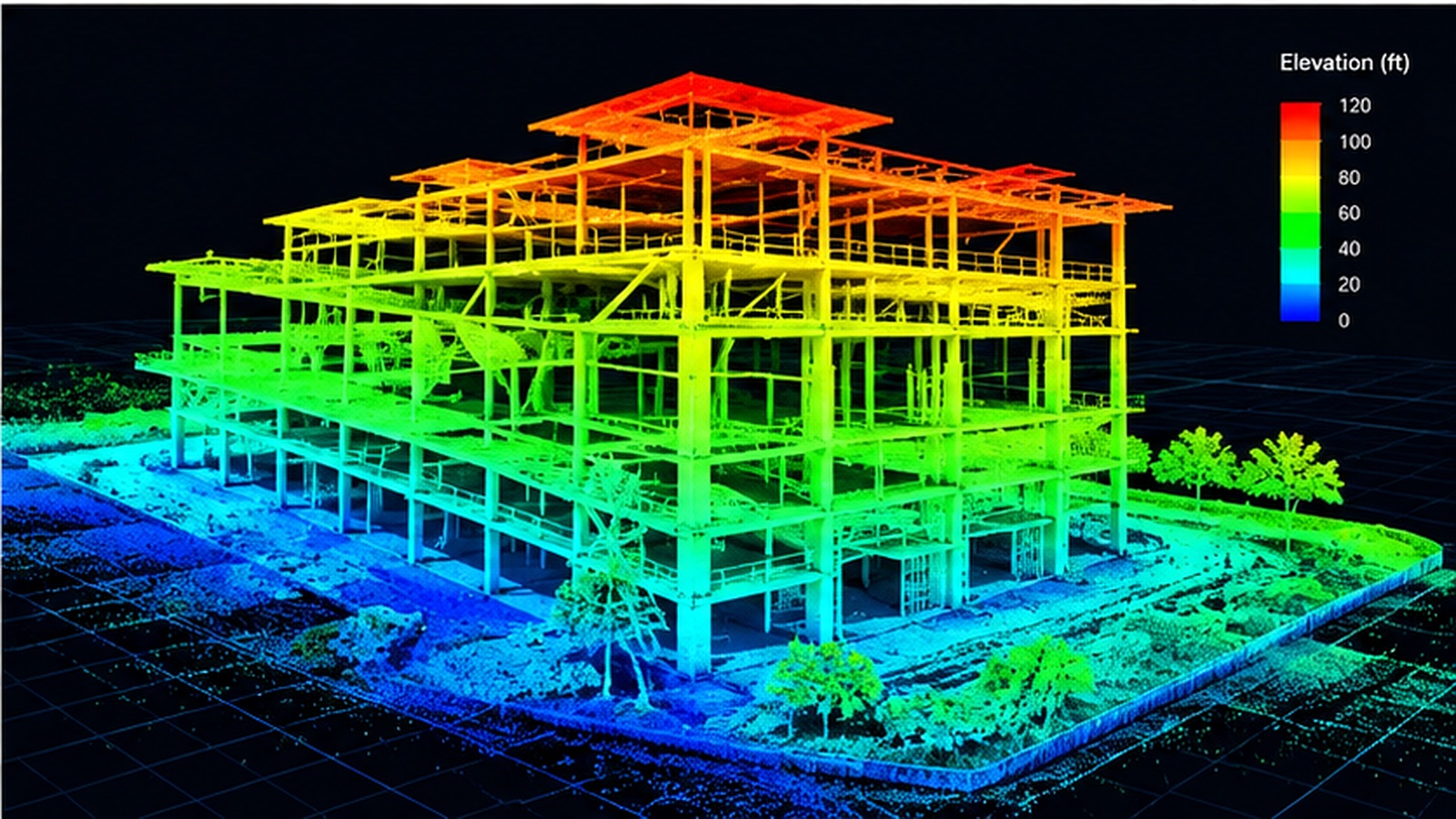 LiDAR 3D model visualization
